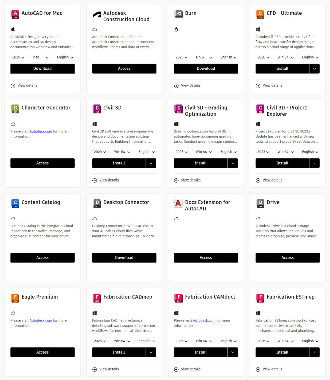 AutoDesk All Apps (Officially Licensed) (for all Windows, macOS, Android, iOS, Linux devices) 2018 to 2026 All Versions (3 devices, 3-year subscription)