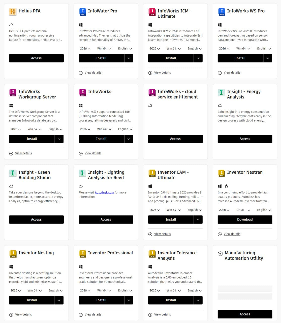 AutoDesk All Apps (Officially Licensed) (for all Windows, macOS, Android, iOS, Linux devices) 2018 to 2026 All Versions (3 devices, 3-year subscription)