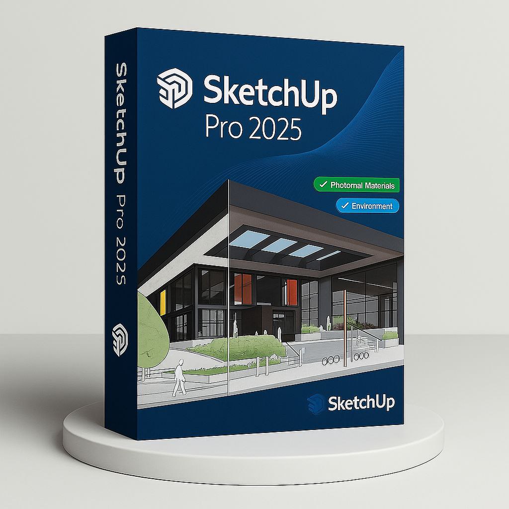 SketchUp Pro 2025 – 3D Modeling &amp; Design Software | Lifetime Access | Windows &amp; Mac | Digital Download